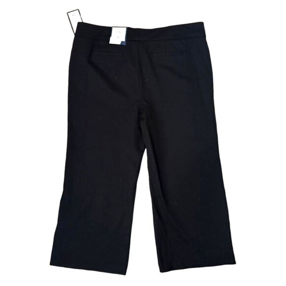 CHARTER CLUB Black Wide Leg Crop Pants, NWT! Size 18 - Picture 4 of 9